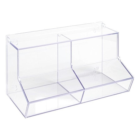 Poltex Lab Bulk Bin, Clear, 16 3/4 in L BLKBNLDDBL8-M