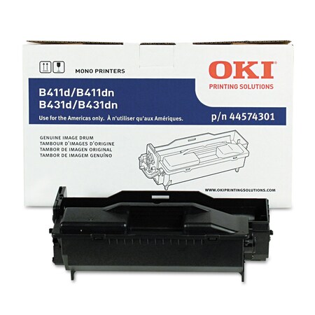Oki Drum Unit, 30,000 Page-Yield, Black 44574301