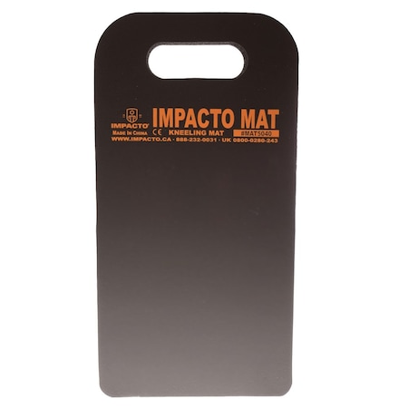 Impacto Kneeling Mat, 16 x 8 In., Black MAT5040