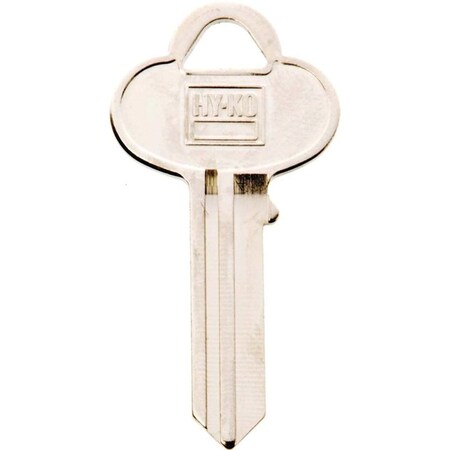 Hy-Ko Key Blank, Brass, Nickel, For: Corbin Russwin Cabinet, House Locks and Padlocks 11010CO7