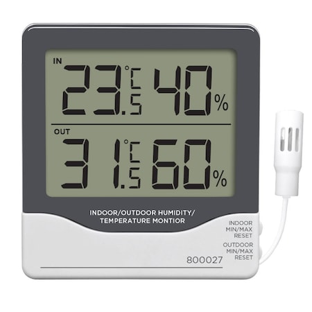Sper Scientific Remote Temperature/Humidity Monitor with Simultaneous Display with Certificate 800027C