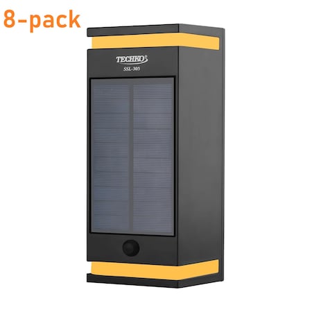 Techko Solar Wall Light Bi-Directional , 8PK SSL-305-1 (8-pack)
