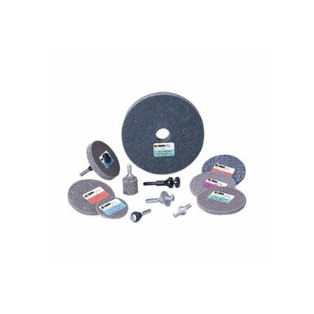 Standard Abrasives A/O Unitized Wheel, 3 in dia x 1/4 in Arbor, Medium, 12000 RPM, 10PK 405-051115-33313