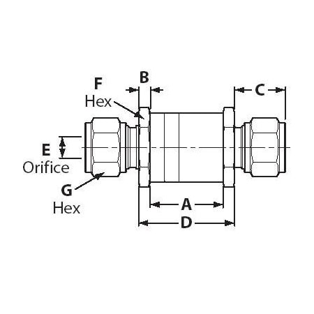 Hoke CVH Series Check Valves - 3/8in Tube x 3/8in Tube, 0-6000 PSI, -20 Deg. To 400 Deg. F CVHG6Y21S