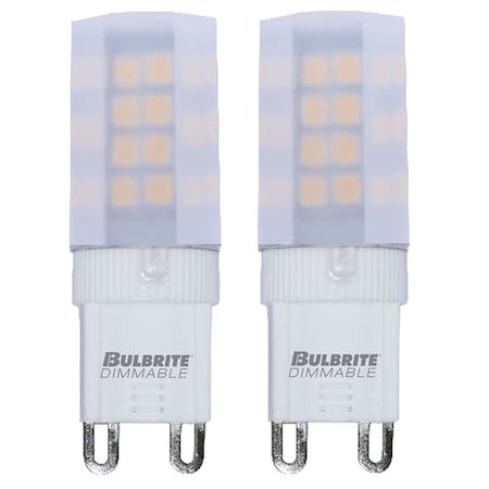 Bulbrite 35-Watt Equivalent T4 Dimmable Bi-Pin (G9) LED Light Bulb Warm White, 2PK 861526