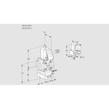 Honeywell Kromschroder VAG120R/NWAE KS88024589