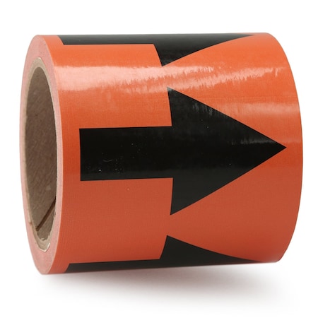 Accuform DIRECTIONAL FLOW ARROW TAPES 4 in x 54 RAW258BKOR
