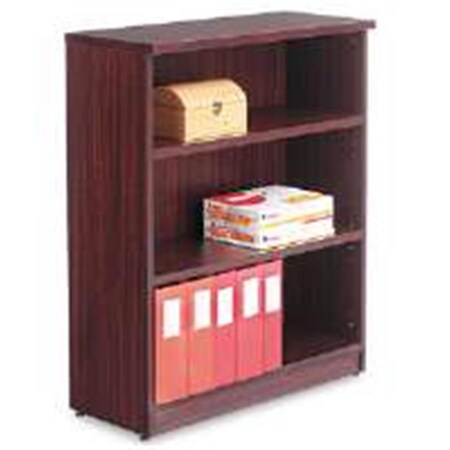 Alera Technologies Valencia Series Bookcase- 3 Shelves- Mahogany YYAZ-ALEVA634432MY