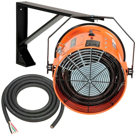 Global Industrial Electric Salamander Heater, Adjustable Thermostat, 480V, 3 Phase, 30000 Watt 246068