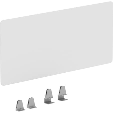 Lorell Panel Fortress Educators Desk Modesty Panel, 15.8 in D X 36 in W X Acrylic, Clear 16246