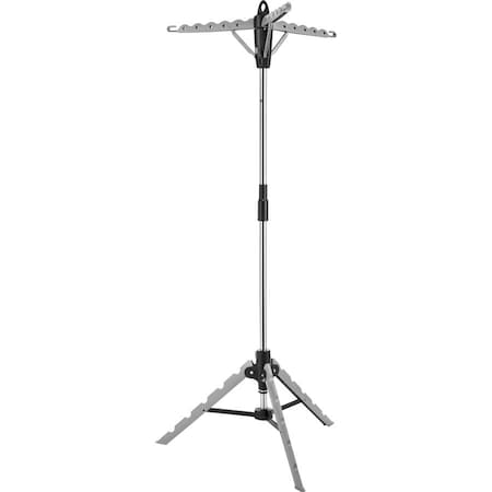 Whitmor 64.5 in. H X 28 in. W X 28 in. D Stainless Steel Tripod Collapsible Clothes Drying Rack 6036-3870