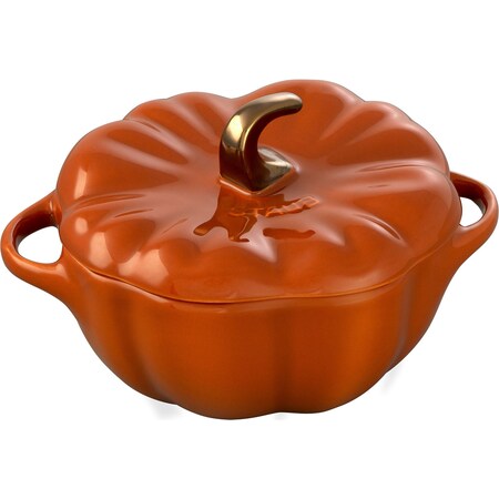 Staub Ceramic 16-oz Petite Pumpkin Cocotteand, Burnt Orange 1004820