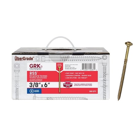 Grk STRCTRL SCREW STR 38X6 in. 10281