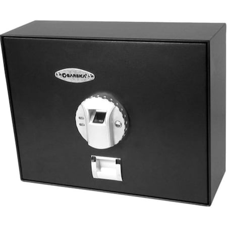 Barska Security Safe, 0.23 cu ft, 21 lb, Biometric Lock No Rated AX11556