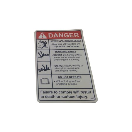 Cnh DECAL DANGER, CNH OEM BER2500800 BER2500800