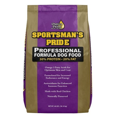 Sportsmans Pride Professional Formula Dog Food, Adult Breed, Dry, Chicken, 40 lb Bag 10184