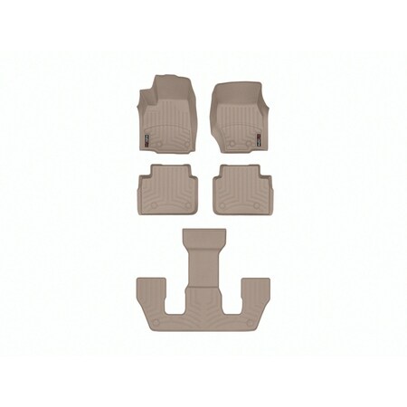 Weathertech Tan, Front, rear, and rear Floorliners 4517821-451696-2-3