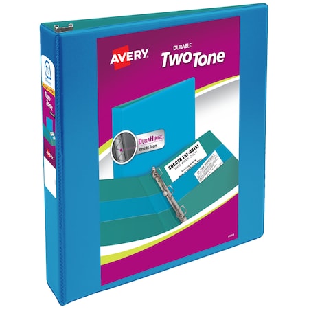 Avery Two-Tone Durable View 3 Ring Binder, 1.5" 17292
