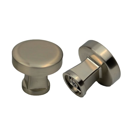 Pride Industrial 1-1/4in Diameter Colorado Cabinet Knob Satin Nickel Finish K92925SN