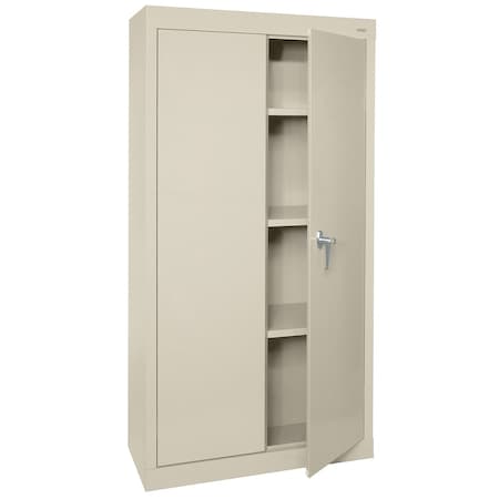 Sandusky Lee Light Duty Welded Steel Storage Cabinet, 30x18x66, Putty VF31301866-07