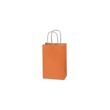 Bubblefast 250-5 1/2 x 3 1/4 x 8 3/8'' Orange Tinted Shopping Bags, 250PK BFBGS114O