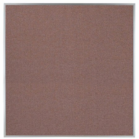 Aarco Designer ''Rose Quartz'' Fabric Bulletin Board w/ a Clear Satin Anodized Al Frame, 48''Hx48''W DF4848003