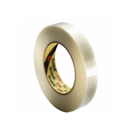 Scotch Filament Tape, 898, 0.94 in W x 60 yd L, 6.6 mil Thick, Clear 405-051131-06898