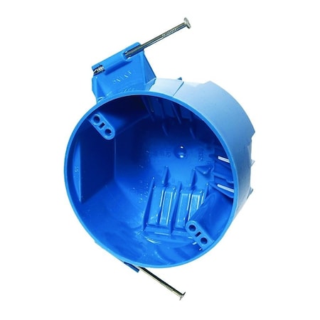 Carlon Fan-Rated Ceiling Box, 4 in W, 15 in D, 3-1/2 in H, 1-Gang, Polycarbonate, Blue B620KR-CFB