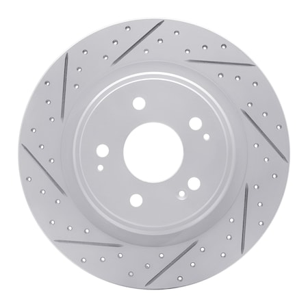 Dynamic Friction Co DFC Geoperformance Rotor - Drilled and Slotted 830-58030L