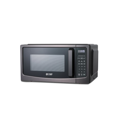 Commercial Chef 1.1 Cu Ft Microwave with 10 Power Levels, Microwave 1000W with Pull Handle Door CHM11GBS