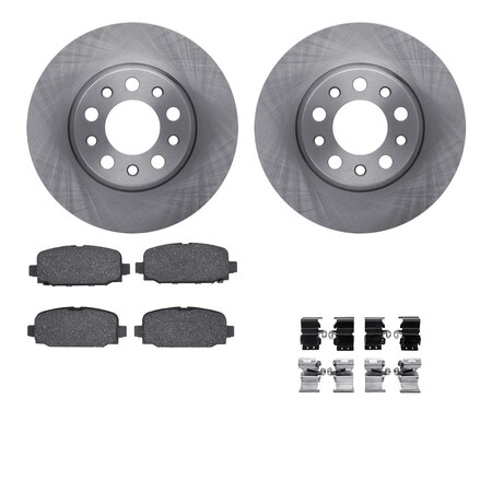 Dynamic Friction Co DFC Brake Rotor with 5000 Brake Pads and Hardware Kit 6512-42124