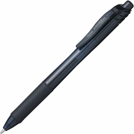 Pentel Pen Set, Black, Non-Erasable, Gel, PK12 BL110-A