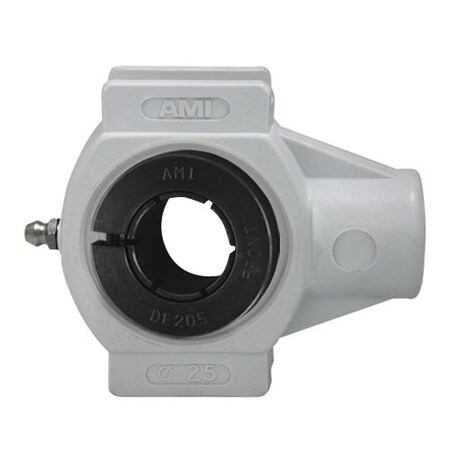 Ami Bearings SINGLE ROW BALL BEARING - 25MM WIDE ACCU-LOC WHITE WIDE SLOT TAKE-UP UEWTPL205W