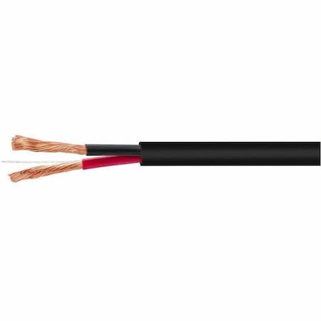 Monoprice Speaker Wire CL2 Rated 2-Conductor 18AWG 50ft Black 41391