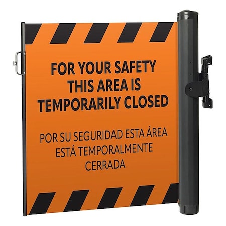 Modus Mounted Barrier, Orange Belt, Black Frame ZP+EMPP-O-PTL