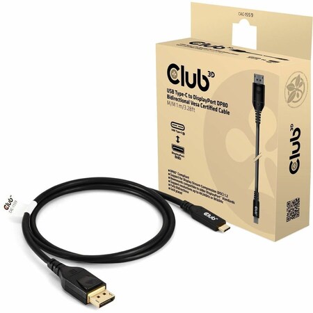 Club 3D DP80 DISPLAYPORT TO C 1M/3.28FT CABLE CAC-1559