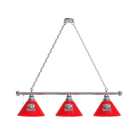 Holland Bar Stool Co Alabama 3 Shade Billiard Light, Chrome Fixture BL3CHAL-Ele