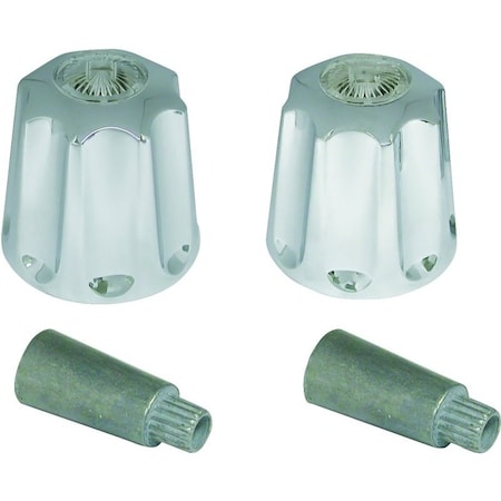 Danco Faucet Handle, Zinc, Chrome Plated, For Gerber Two Handle TubShower Faucets 88860