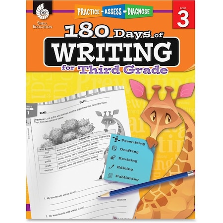 Shell Education 180 Days of Writing Book, Grade 3 51526