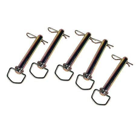 Mytee Products AgraLink Cold Forged & Machined Hitch Pin 1in x 6-1/4in, Clevis Pin with Handle, 5PK HP-77890x5