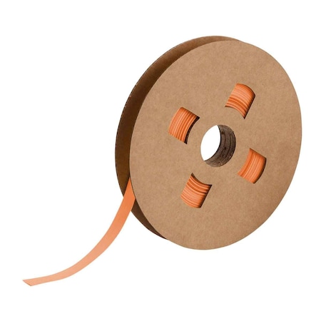 Brady PermaSleeve Heat Shrink Wire and Cable Continuous Labels for 3 in. Core Printers, 1/4 in. Dia Orange PS-C-250-OR