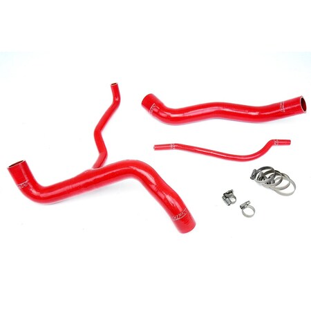 Hps Performance High Temp Reinforced Silicone Radiator Coolant Hose Kit, Red,  57-1304-RED