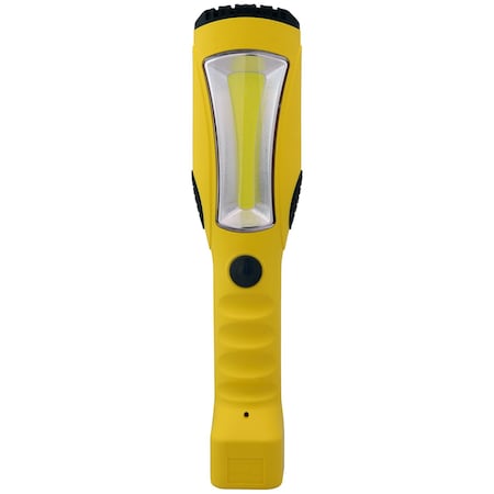 Sunlite LED Yellow Portable Work Light Fixture 15 Power Cord, 12W 6200K 1200 Lumens Built-In Outlet 88179-SU