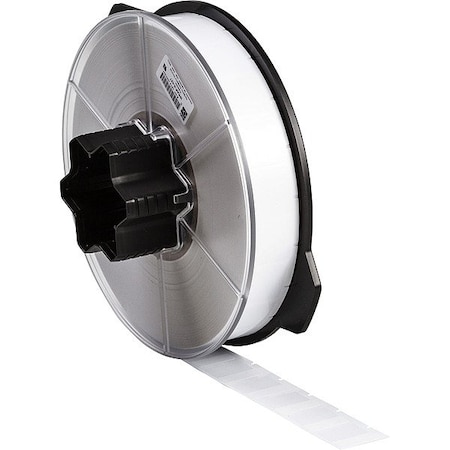 Brady Wraparound Label, White, Vinyl, 1 in W WRAP-2-417