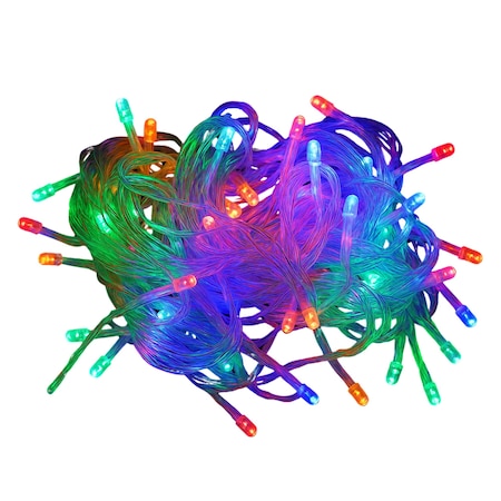 Elegani Indoor/Outdoor 100 LED String Multi Color Lights with Flexible Clear Wire - 33ft PH-100-LD-MLT