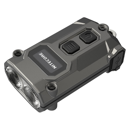 Nitecore TINI 3 600 Lumen Multi-Color Rechargeable Keychain Flashlight, Gray TINI3-GY