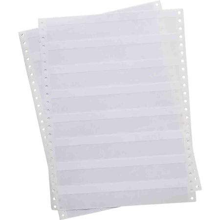 Brady DATAB Self-Laminating Vinyl Lbls 1.437 in H x 0.5 in W White, Clear 1664/PK, 1664PK SLSH-0515