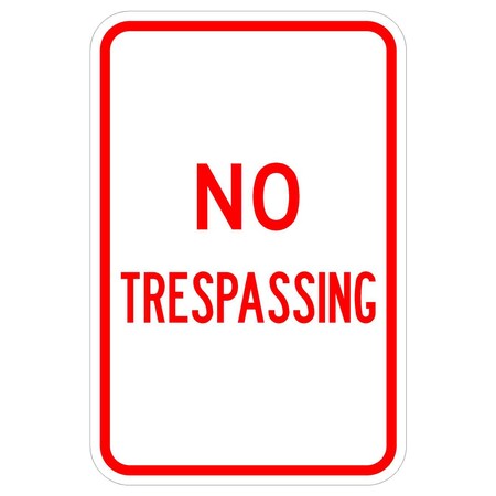 Sign Solutions Usa Security & Access Sign, 12 in Width, Aluminum Sign, Vertical Rectangle DCS06HWT1218CUS00092
