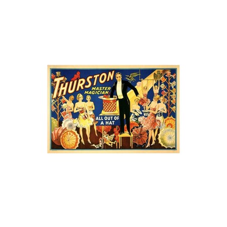 Homeroots Thurston Out Of A Hat Vintage Magic Unframed Print Wall Art 393380