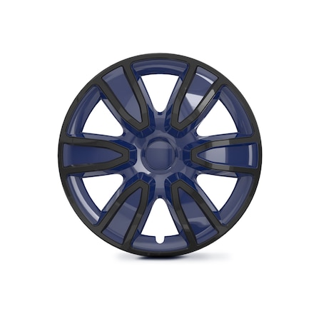 Altertrim 14 in Univ Hubcaps for steel whls, Snap-On, (Blk & Blue Lacq), 4PK CHB-5087-BBB-14